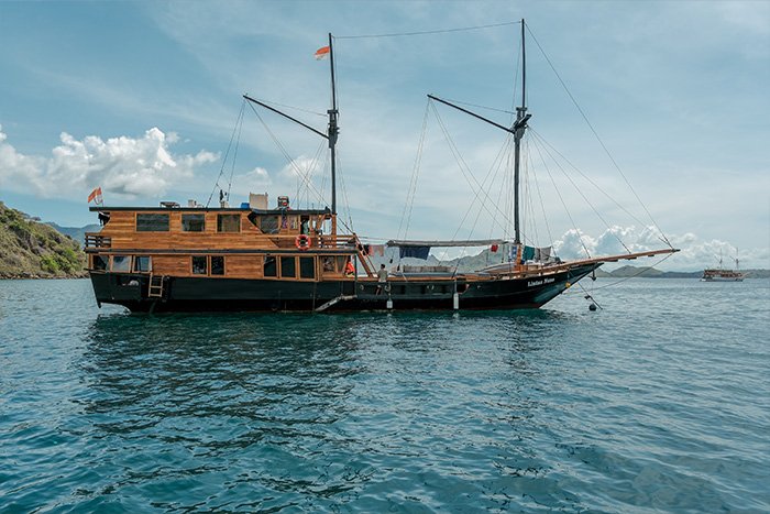 Como são os barcos em Komodo